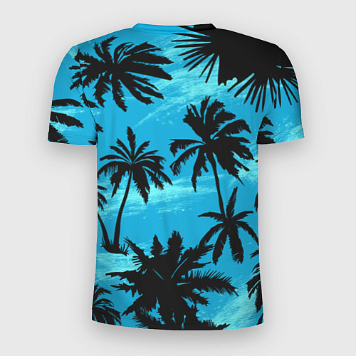 Мужская спорт-футболка Пальмы в Горизонте / 3D-принт – фото 2