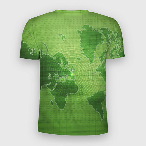 Мужская спорт-футболка Карта мира / 3D-принт – фото 2