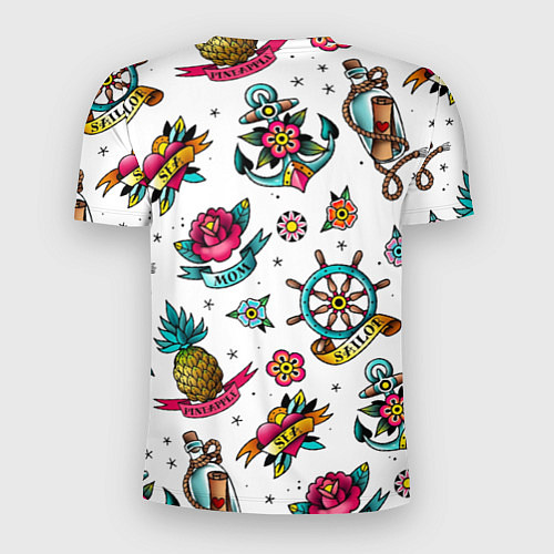 Мужская спорт-футболка Old school Sailor / 3D-принт – фото 2