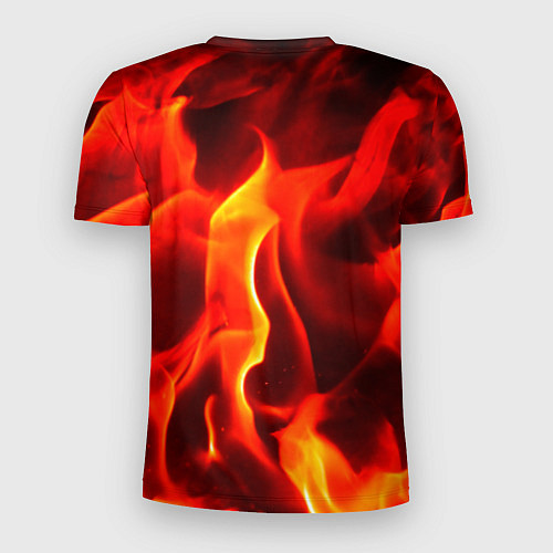 Мужская спорт-футболка The devil is on fire / 3D-принт – фото 2