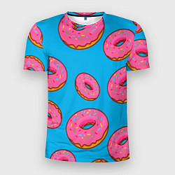 Мужская спорт-футболка Пончики