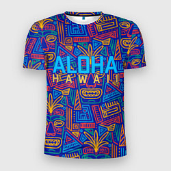 Мужская спорт-футболка ALOHA HAWAII АЛОХА ГАВАЙИ