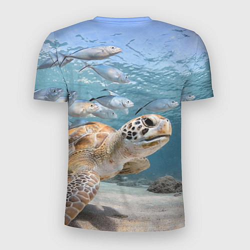 Мужская спорт-футболка Морская черепаха / 3D-принт – фото 2