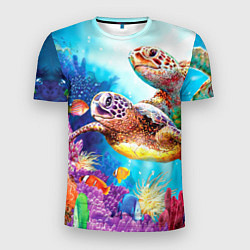 Мужская спорт-футболка Морские черепахи