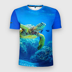 Мужская спорт-футболка Морская черепаха