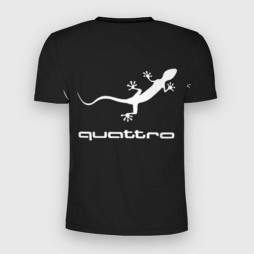 Мужская спорт-футболка AUDI АУДИ QUATTRO с Z / 3D-принт – фото 2