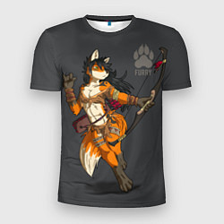 Мужская спорт-футболка Furry fox