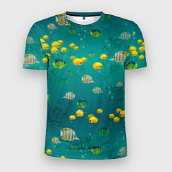 Мужская спорт-футболка Подводный мир Рыбки