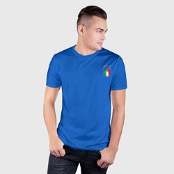 Футболка спортивная мужская Форма сборной Италии, цвет: 3D-принт — фото 2