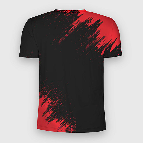 Мужская спорт-футболка BERSERK red краска / 3D-принт – фото 2