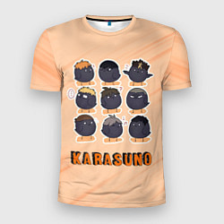 Футболка спортивная мужская Вороны школы Карасуно Haikyu!!, цвет: 3D-принт