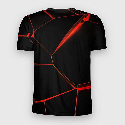 Мужская спорт-футболка Лава 3D / 3D-принт – фото 2