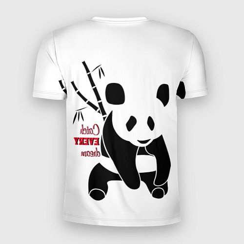 Мужская спорт-футболка Панда и сон / 3D-принт – фото 2