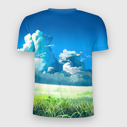 Мужская спорт-футболка Пикачу на природе / 3D-принт – фото 2