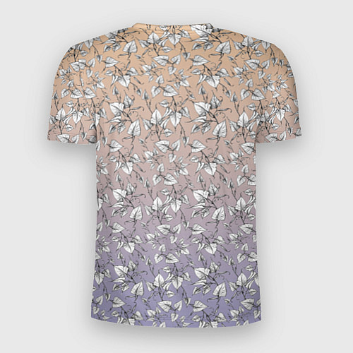 Мужская спорт-футболка Плющ и градиент / 3D-принт – фото 2