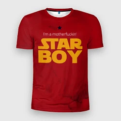 Футболка спортивная мужская The Weeknd - Star Boy, цвет: 3D-принт