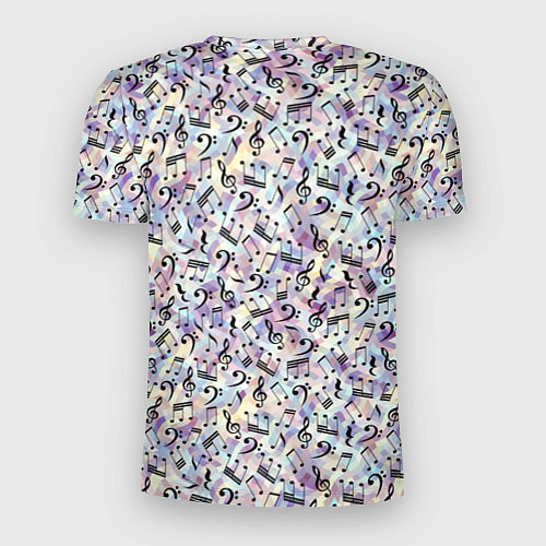 Мужская спорт-футболка Музыкальные Ноты / 3D-принт – фото 2