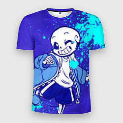 Мужская спорт-футболка UNDERTALE SANS BLUE