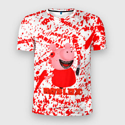 Мужская спорт-футболка Roblox piggyСвинка Пигги