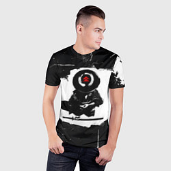 Футболка спортивная мужская Ghost of Tsushim Призрак Цусимы Z, цвет: 3D-принт — фото 2