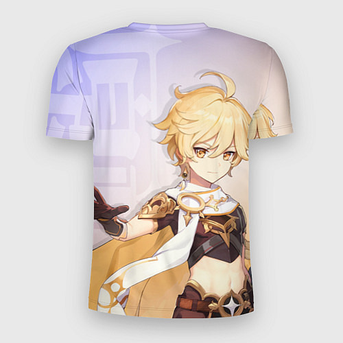 Мужская спорт-футболка Genshin Impact, Путешественник / 3D-принт – фото 2