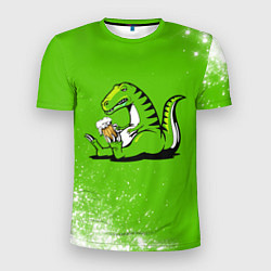 Мужская спорт-футболка Пивозавр - Краска