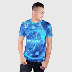 Футболка спортивная мужская Вибрация воздуха, цвет: 3D-принт — фото 2