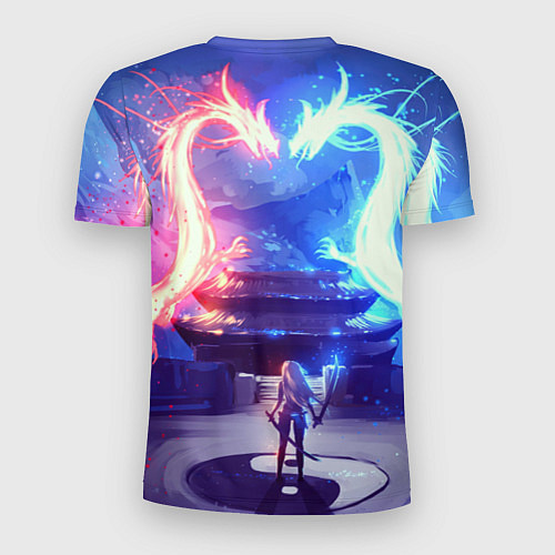 Мужская спорт-футболка БИТВА ДРАКОНОВ / 3D-принт – фото 2