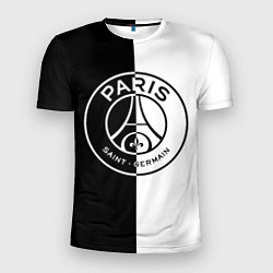 Мужская спорт-футболка ФК ПСЖ PSG BLACK & WHITE