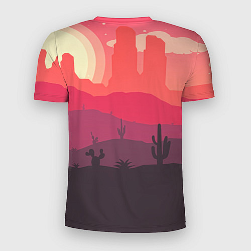 Мужская спорт-футболка Пустыня / 3D-принт – фото 2