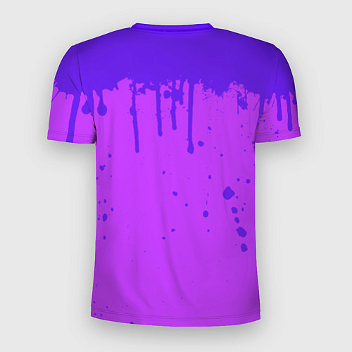 Мужская спорт-футболка ROBLOX ФИОЛЕТОВЫЕ ПОДТЕКИ / 3D-принт – фото 2