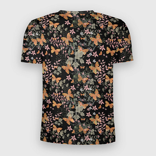 Мужская спорт-футболка Ретро узор Бабочки / 3D-принт – фото 2