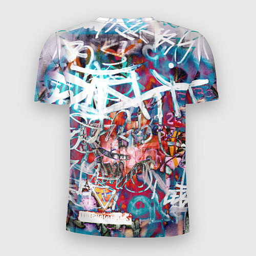 Мужская спорт-футболка Wall graffiti / 3D-принт – фото 2