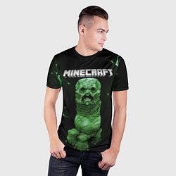 Футболка спортивная мужская CREEPER 3D MINECRAFT 3D Z, цвет: 3D-принт — фото 2