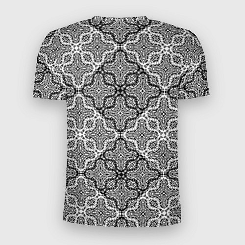 Мужская спорт-футболка Черно-белый орнамент / 3D-принт – фото 2