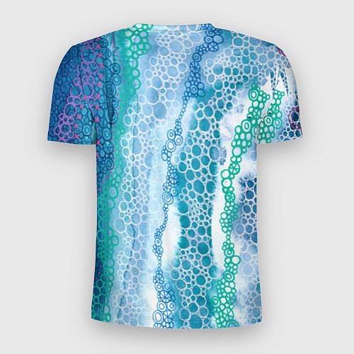 Мужская спорт-футболка Водопад красочной пены / 3D-принт – фото 2