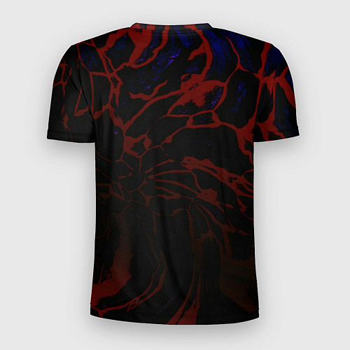 Мужская спорт-футболка Извержение Вулкана Лава / 3D-принт – фото 2