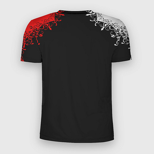 Мужская спорт-футболка Red White Skull - Череп / 3D-принт – фото 2