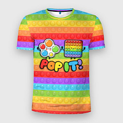 Футболка спортивная мужская POP IT - SIMPLE DIMPL, цвет: 3D-принт