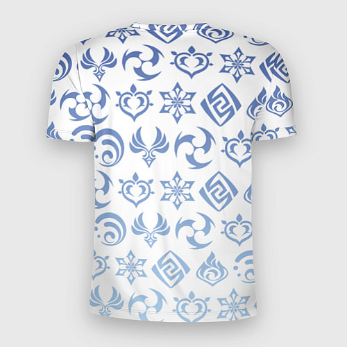 Мужская спорт-футболка КАМИСАТО АЯКА КРИО / 3D-принт – фото 2