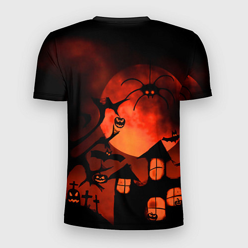 Мужская спорт-футболка Красная луна на Хэллоуин / 3D-принт – фото 2