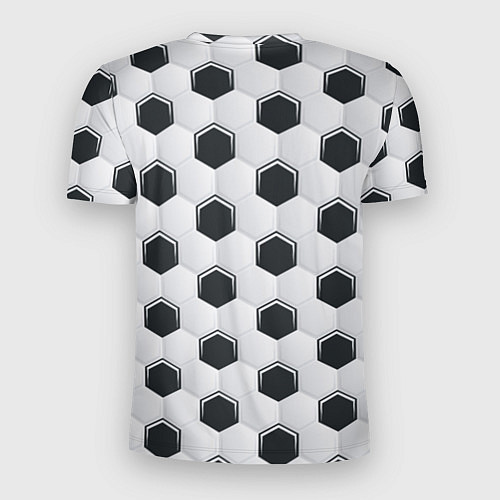 Мужская спорт-футболка Текстура футбольного мяча / 3D-принт – фото 2