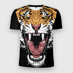 Мужская спорт-футболка Оскал амурского тигра