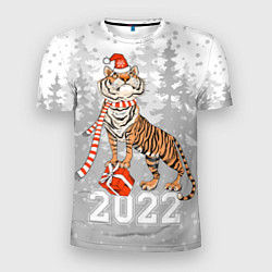 Мужская спорт-футболка Тигр с подарками