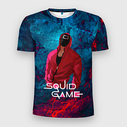 Мужская спорт-футболка Сериал Squid game Игра в кальмара
