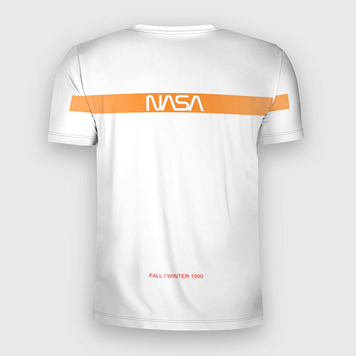 Мужская спорт-футболка NASA БЕЛАЯ ФОРМА / 3D-принт – фото 2