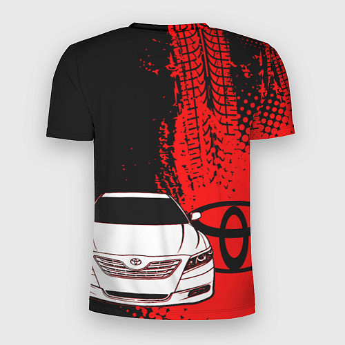 Мужская спорт-футболка Camry Toyota glitch / 3D-принт – фото 2