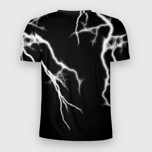 Мужская спорт-футболка GHOSTEMANE Lightning Гостмейн Молния Надпись / 3D-принт – фото 2