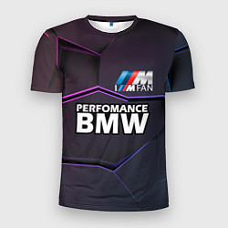 Футболка спортивная мужская BMW Perfomance, цвет: 3D-принт