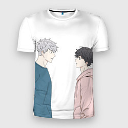 Мужская спорт-футболка Хэ Бом и Тэ Сон